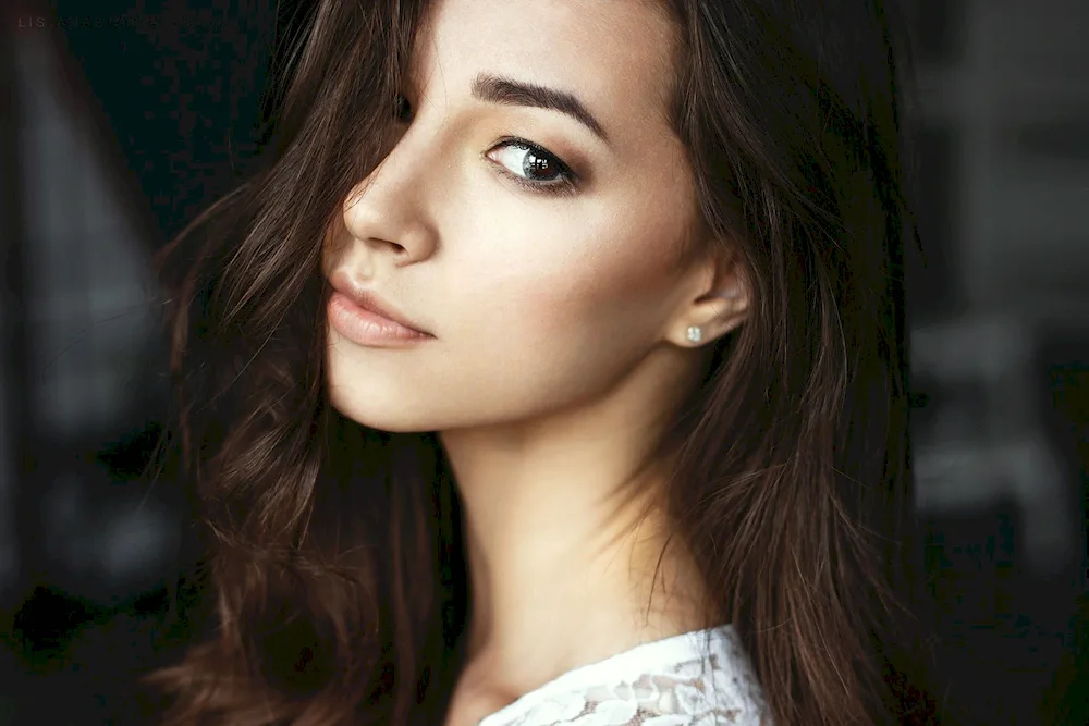 Girl with dark hair