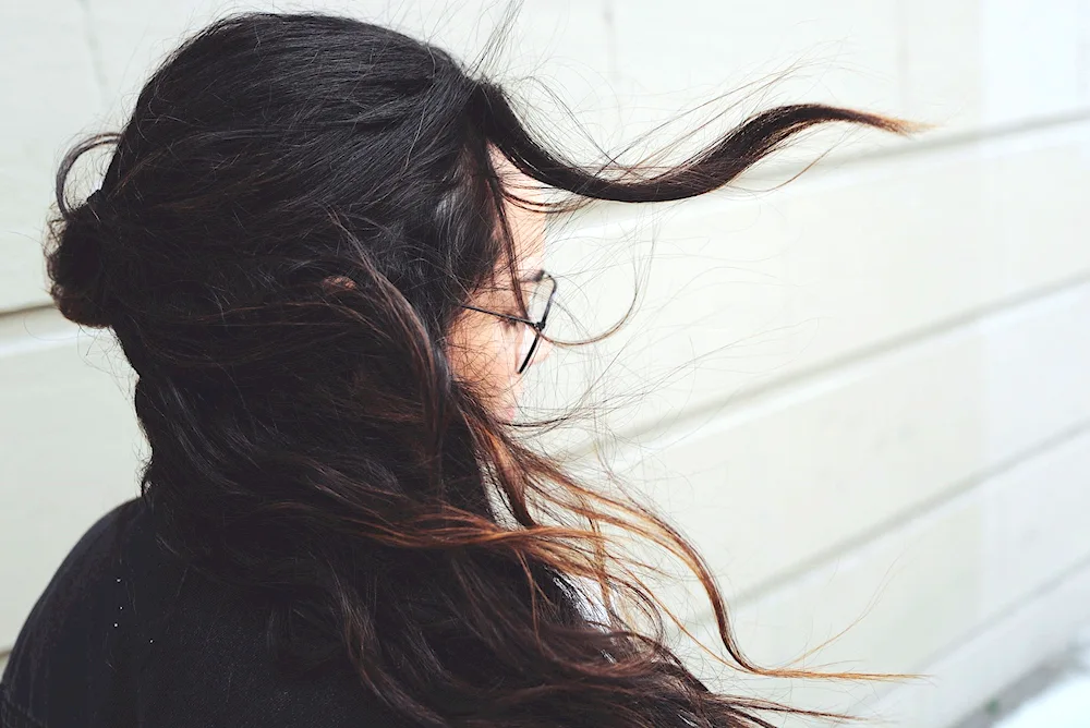 Girl with dark hair