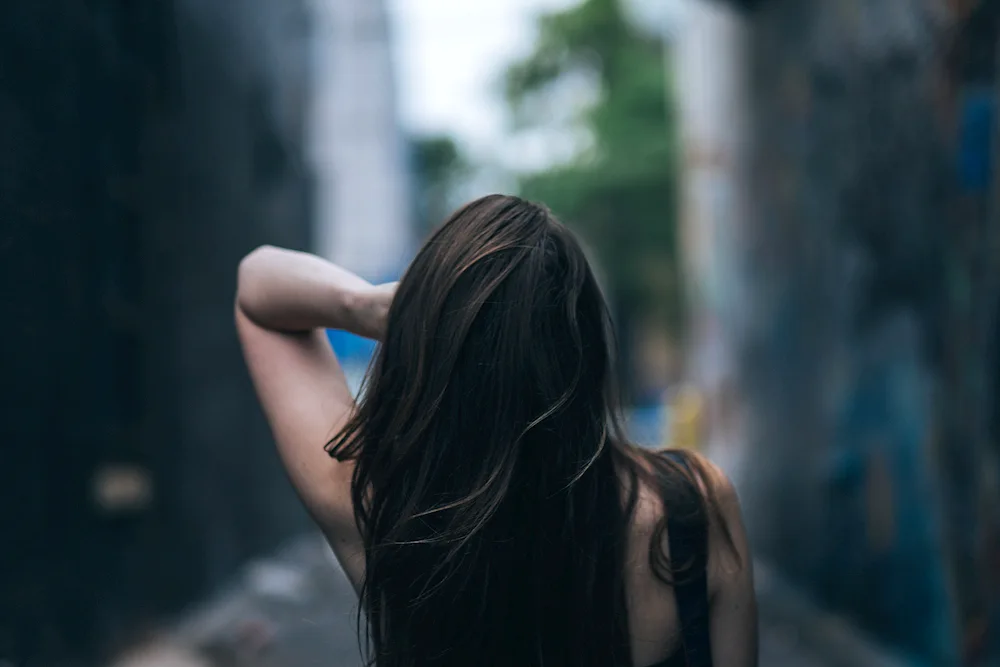 Girl with dark hair