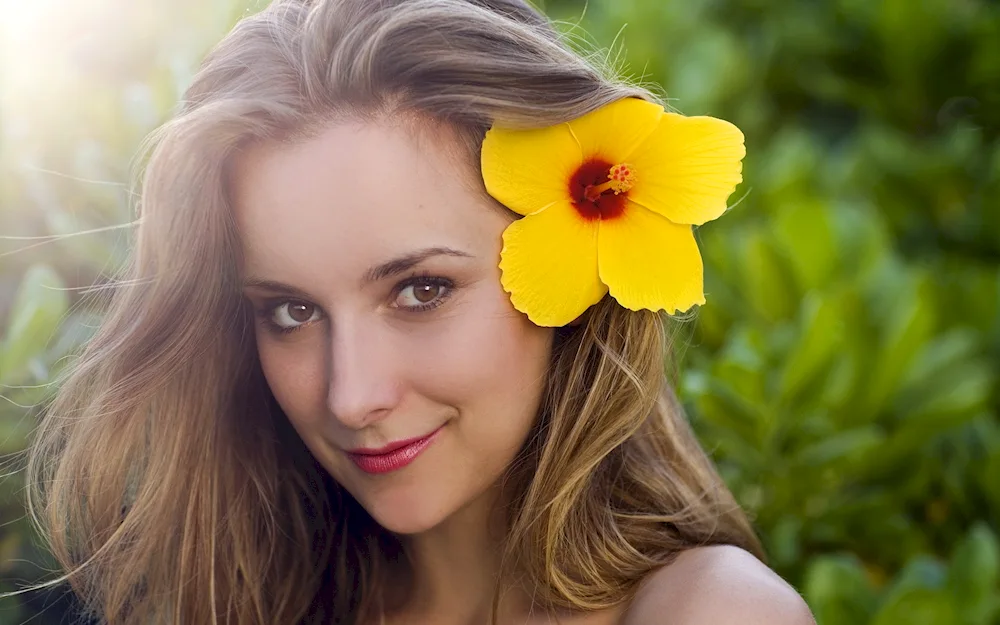 Girl with golden hair