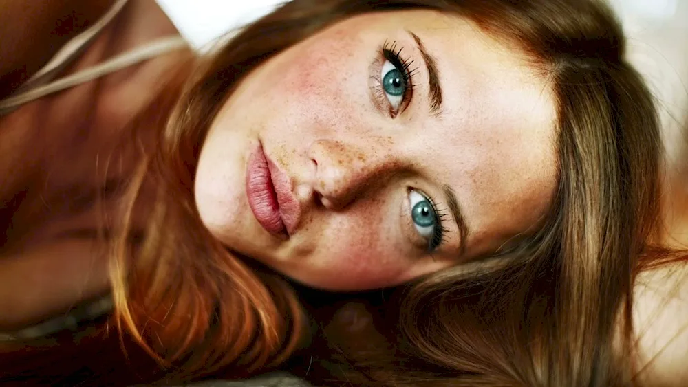 Girl with freckles