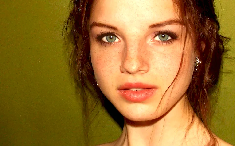 Girl with freckles