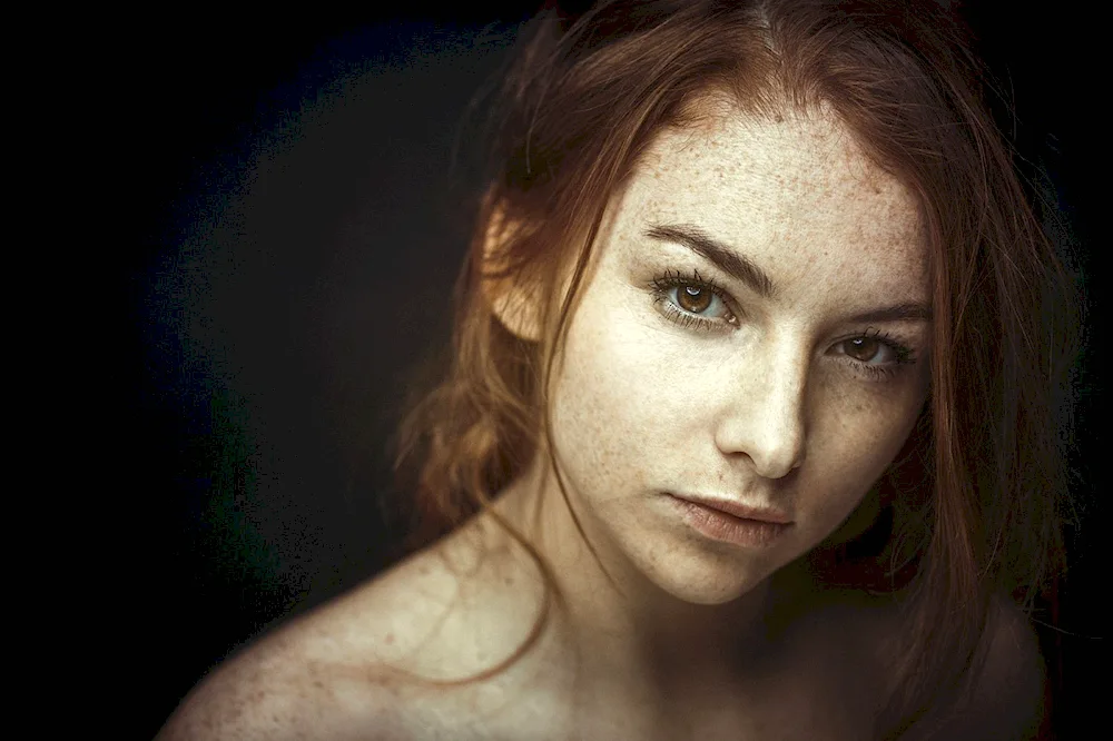 Girl with freckles