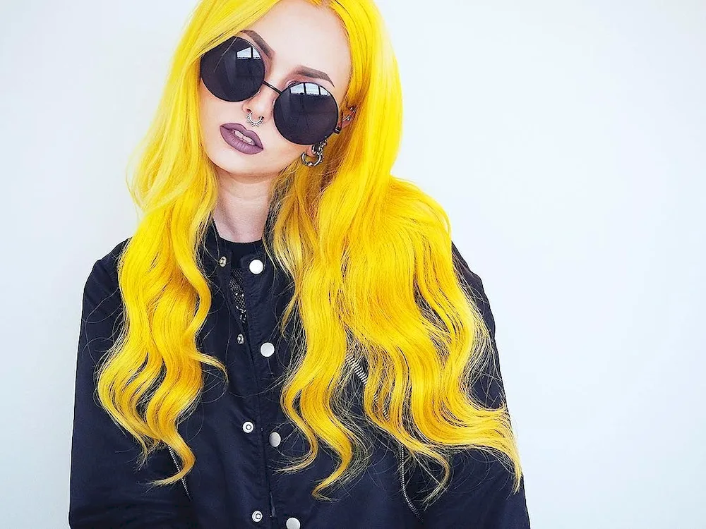Girl with yellow hair
