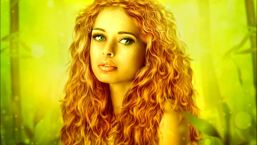 Girl with golden hair