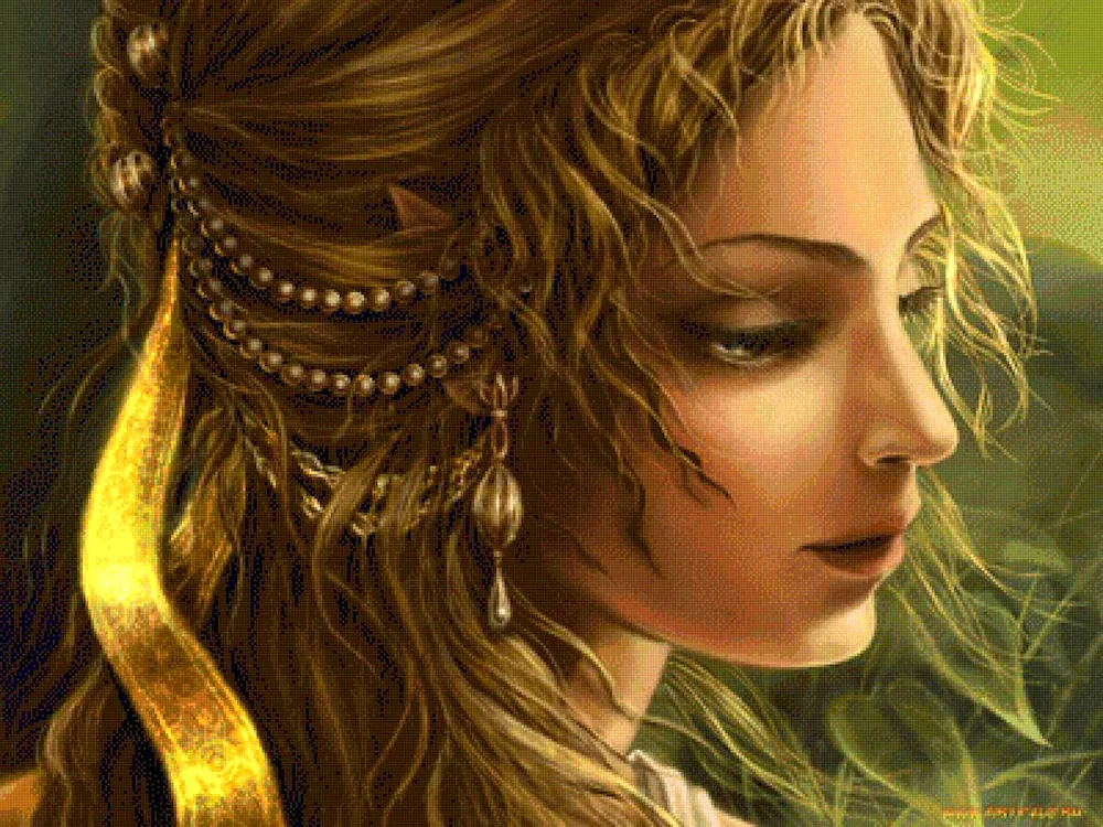 Girl with golden hair