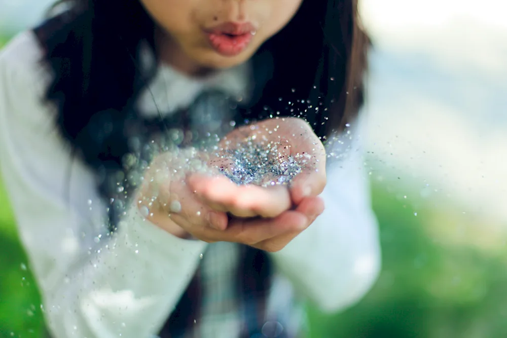 Glitter hairstyles