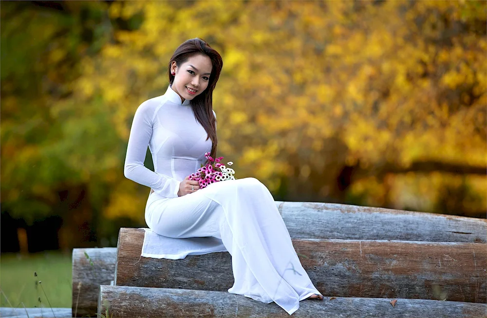 Mongolian beauties in swimsuit