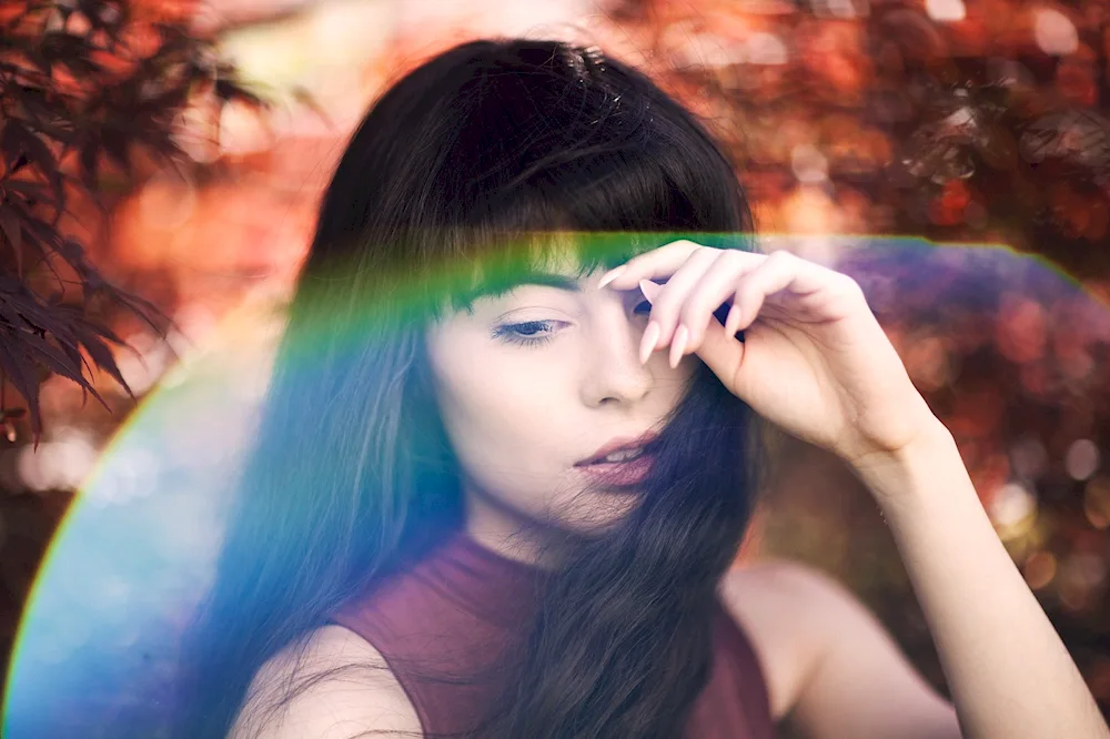 Girl looking down