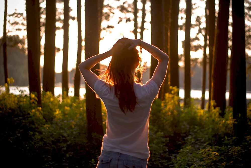 Girl with a back