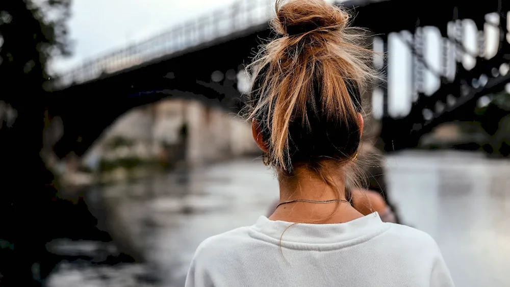 Girl from back from back