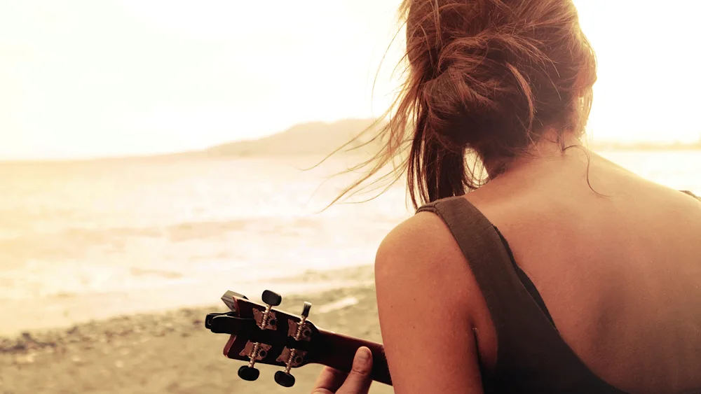 Girl with back