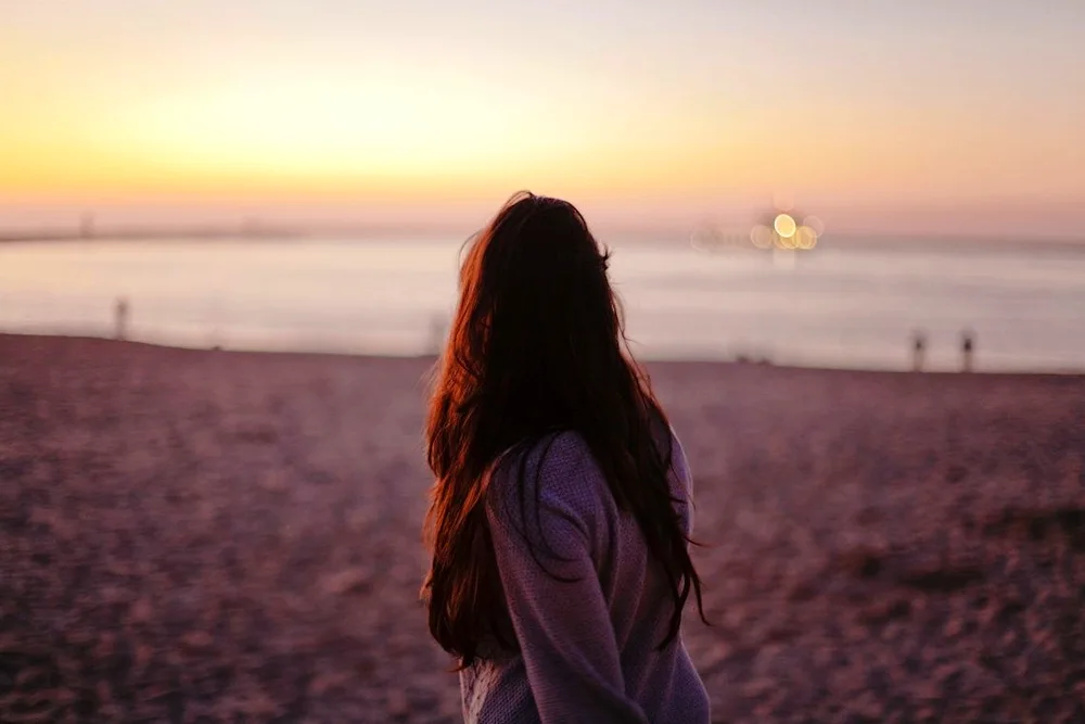 Woman with back