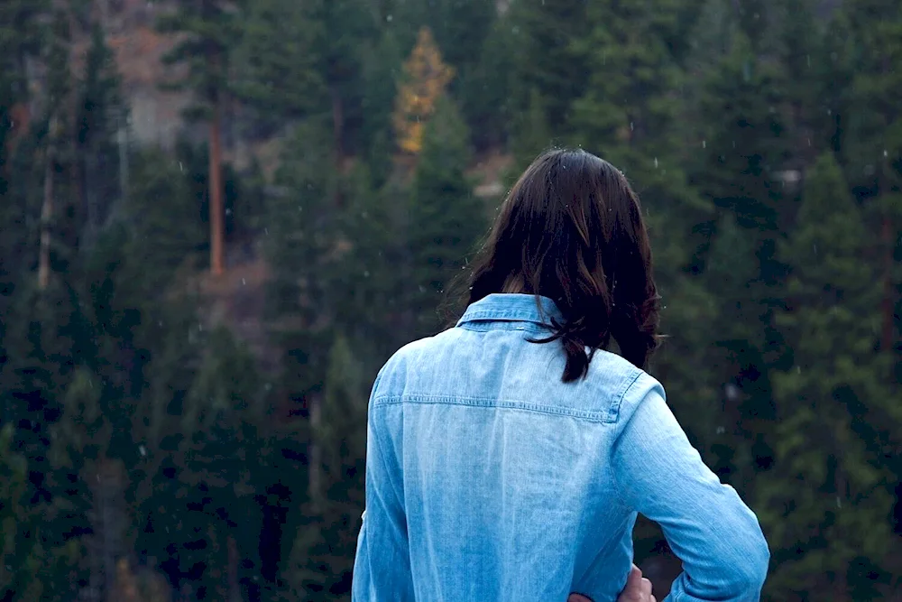 Girl with a back bob