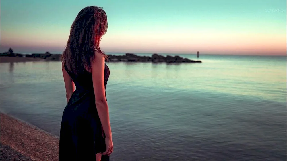 Girl with back