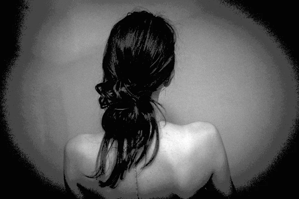 Girl with back