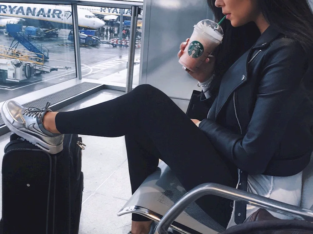 Girl at the airport