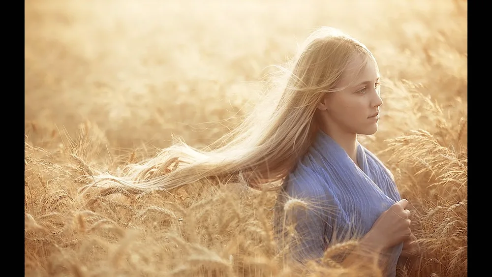 Girl in a field