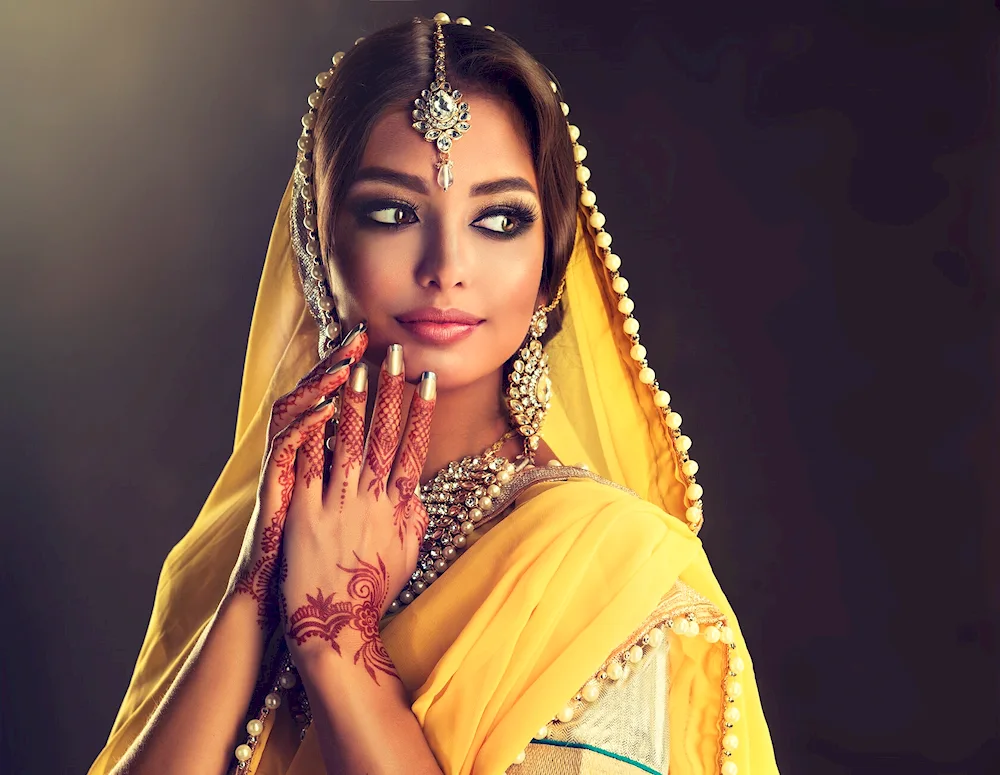 Indian girls' hair