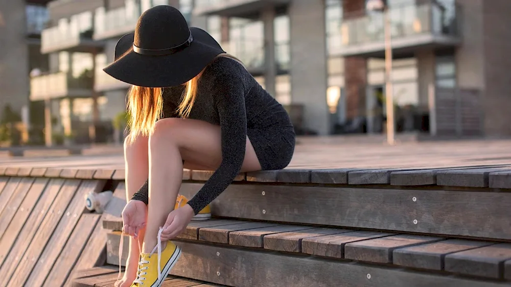 Girl in hat
