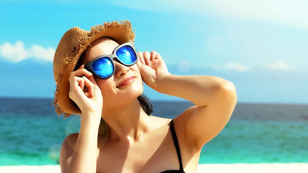 Sun in sunglasses