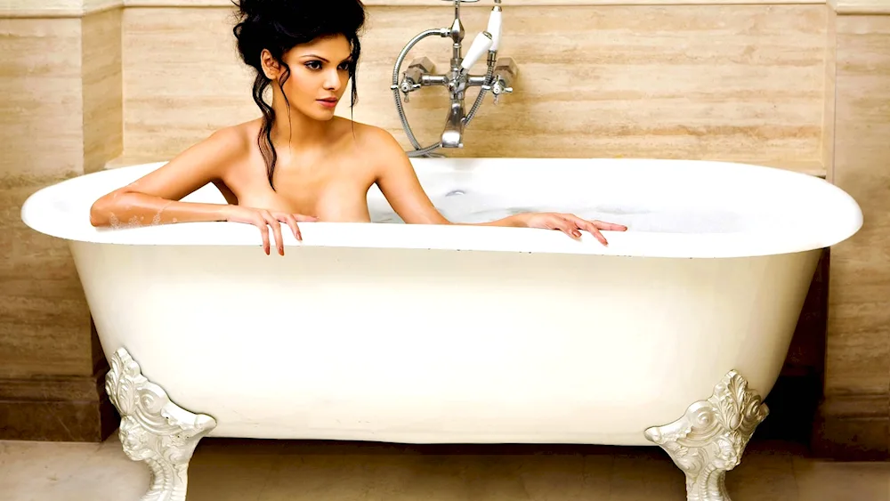 Girl in bathtub