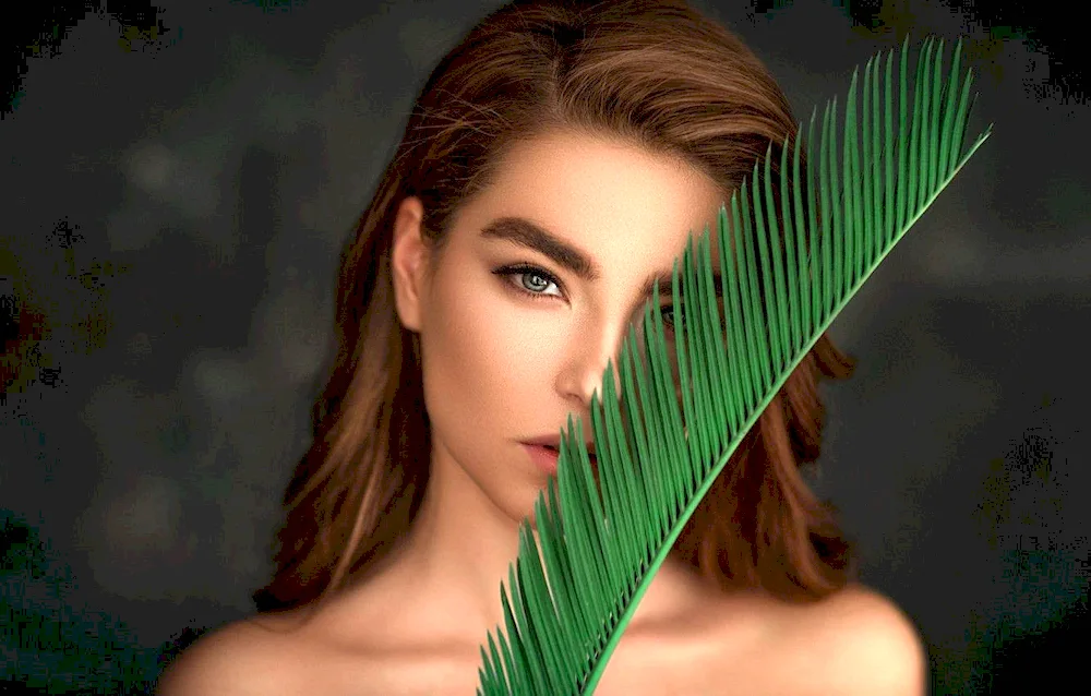 Girl in green
