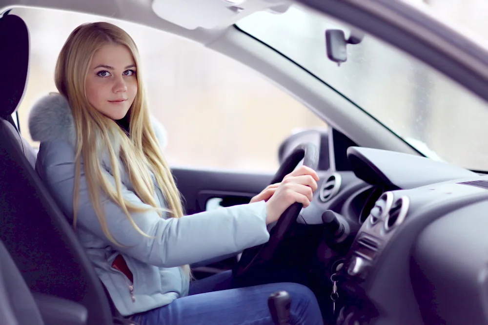 Girl driving