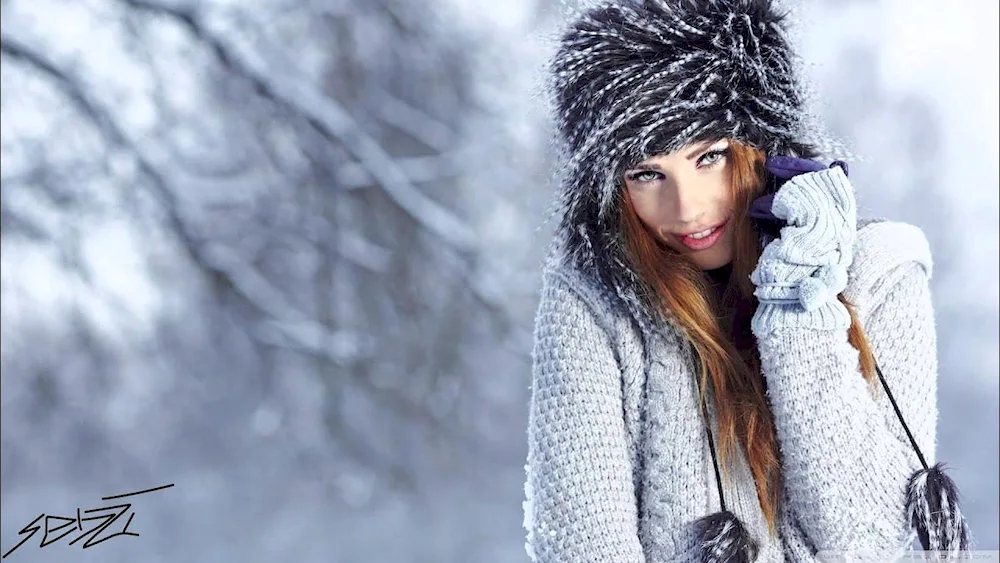 Girl in winter