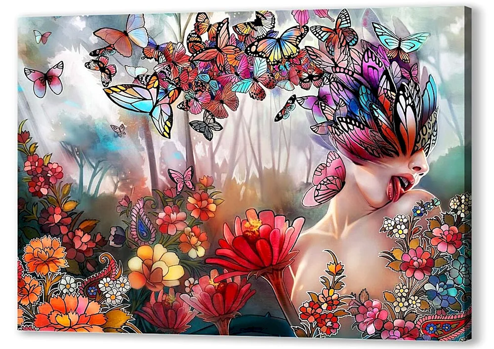 Girl butterfly