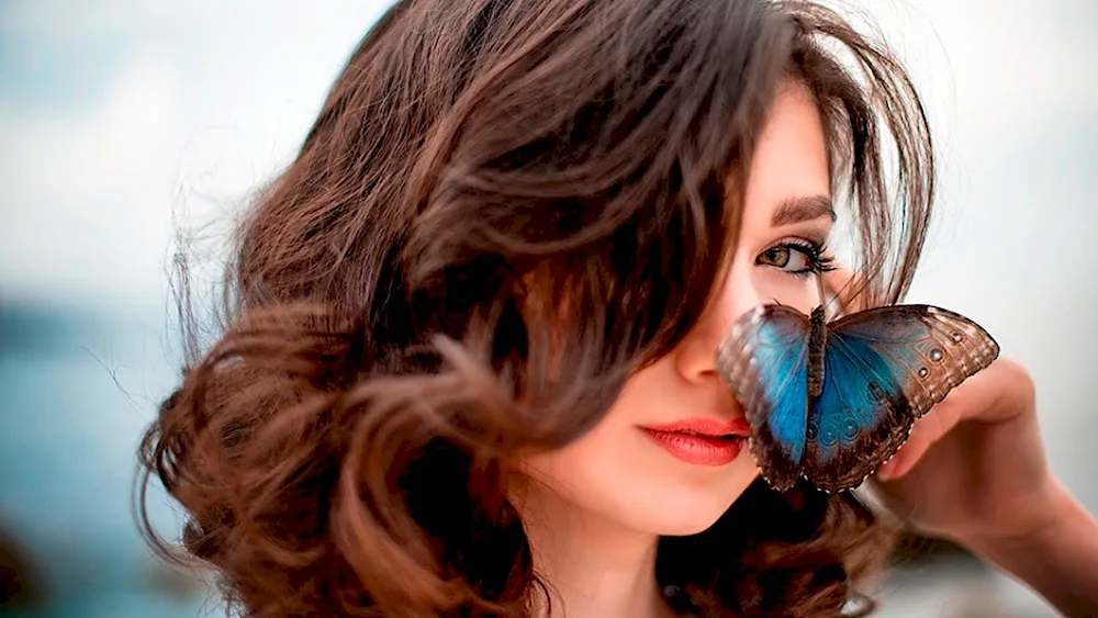butterfly girl butterfly