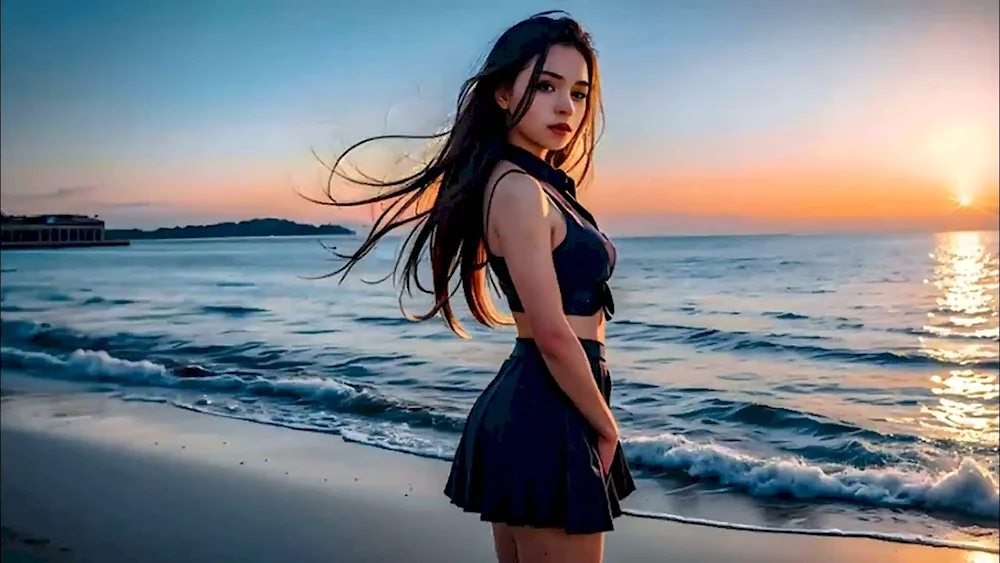 Girl- sea