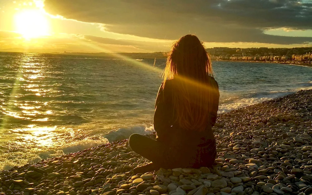 Girl by the sea