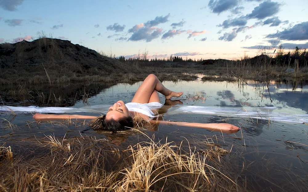 Girl on the shore