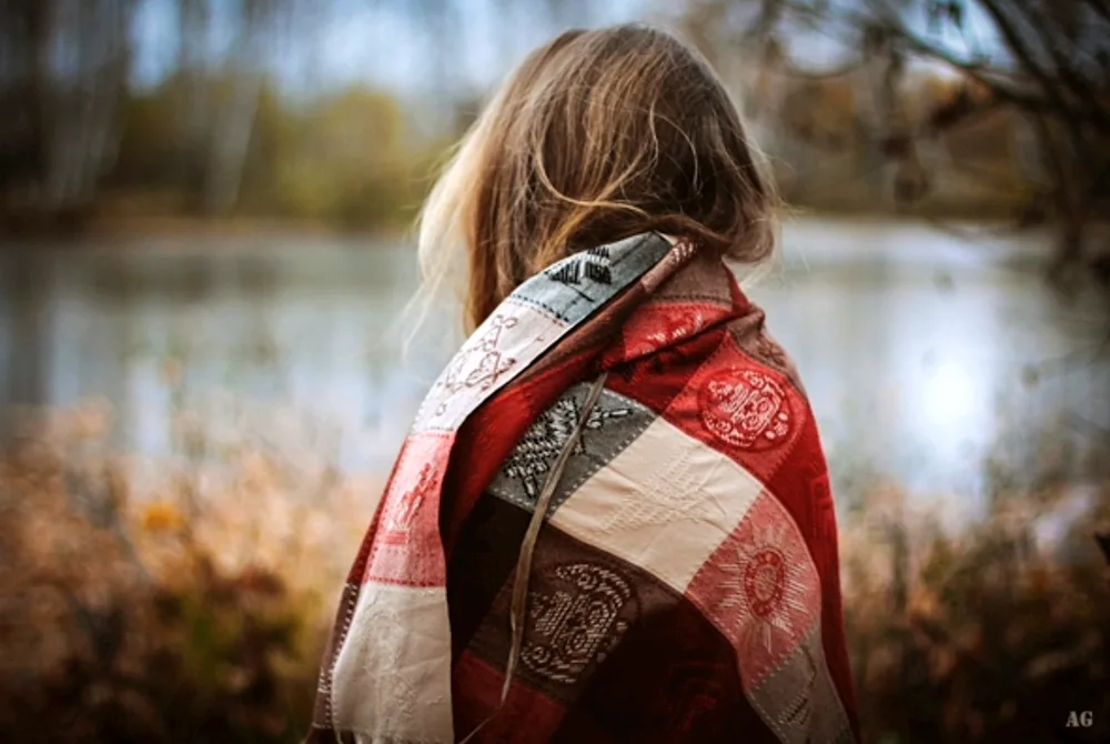 Girls in autumn with a back bob