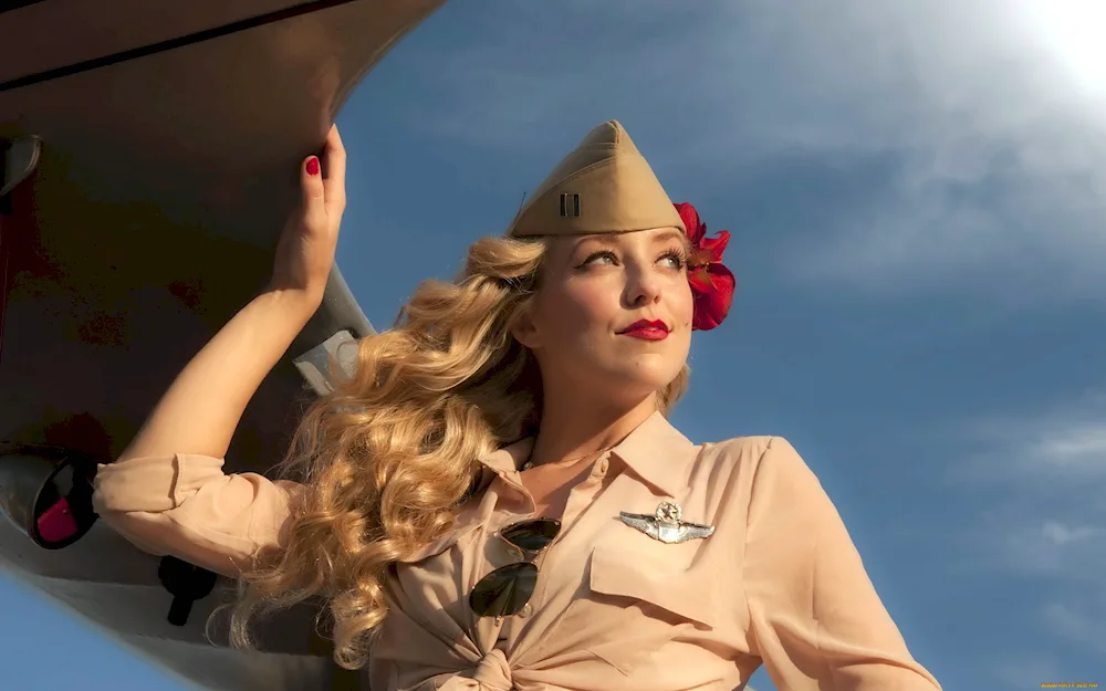 Girls in military uniforms