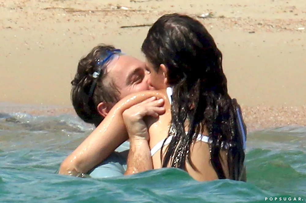 Vittoria Ceretti and DiCaprio. Caprio