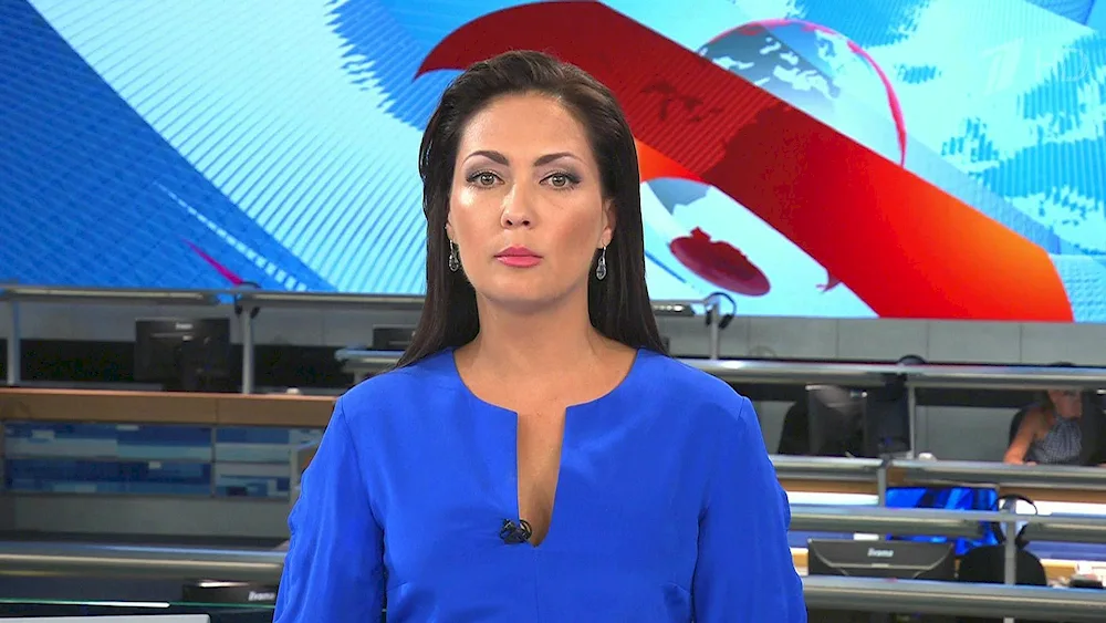 Channel 1 presenter Lapshina