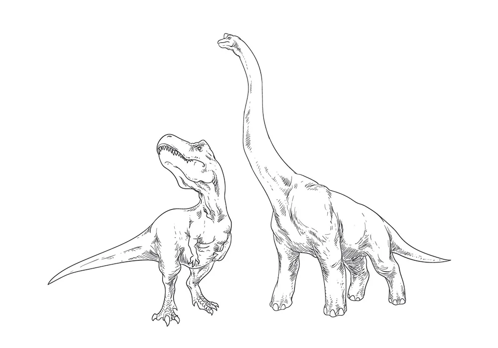Dinosaur drawing