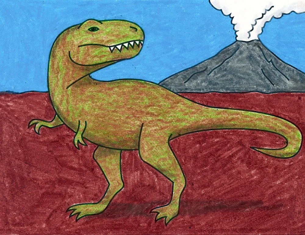 Dinosaur drawing