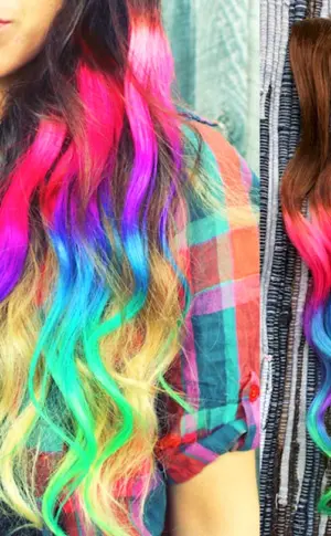 Dip Dye hair colouring