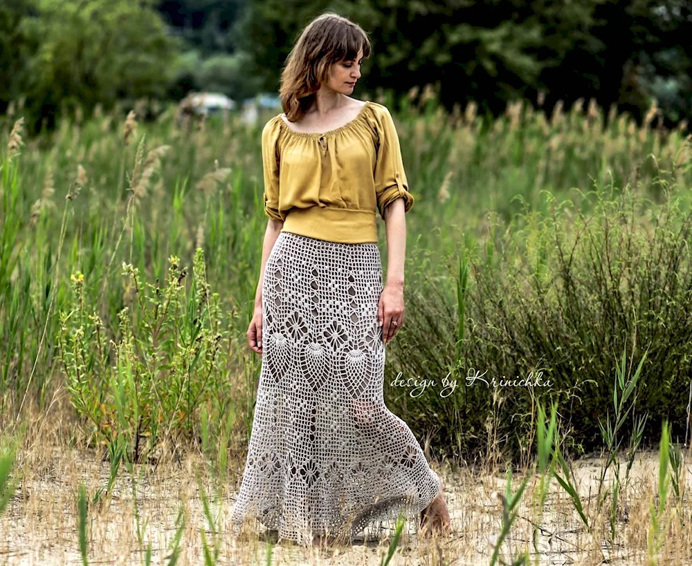 Stylish linen maxi skirt. skirts 2023 fashionable