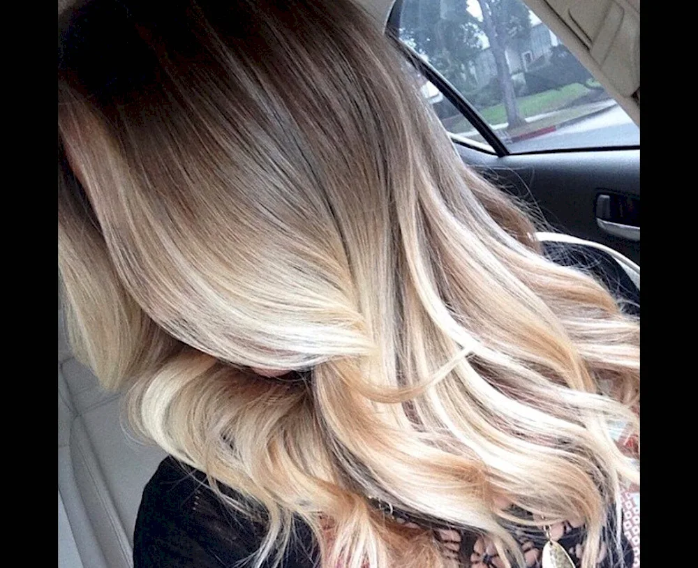 Balayage shatush colouring