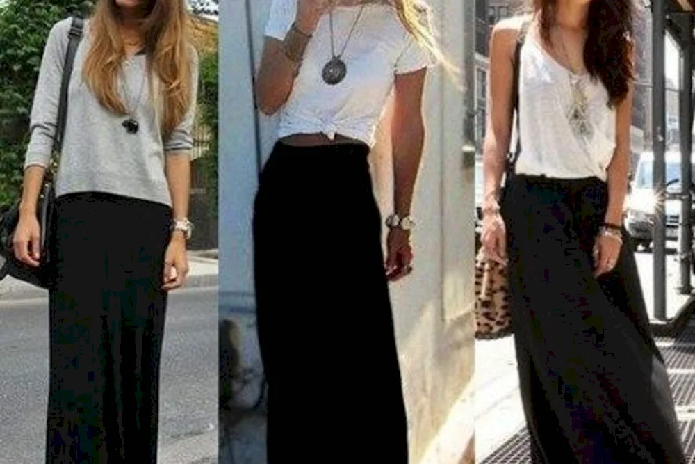 Long Black Skirt