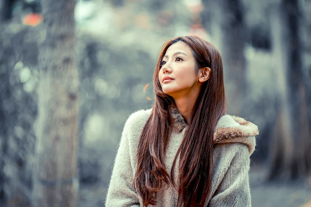 Long Asian hair