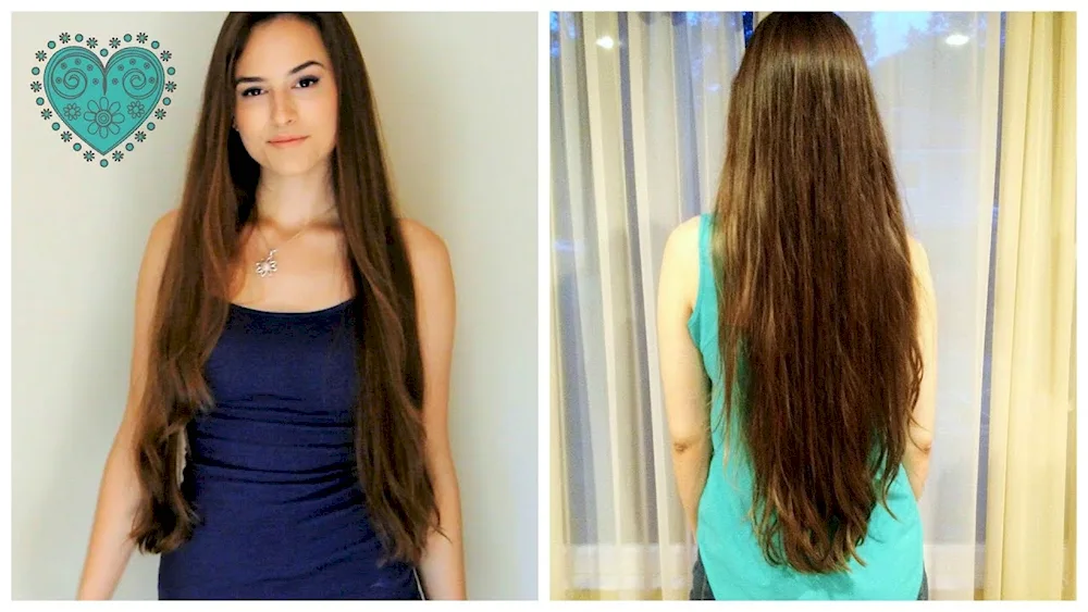 Long filleted hair. hair