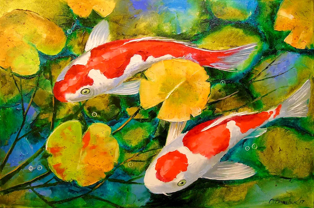 Dmitri Spiros artist koi carp