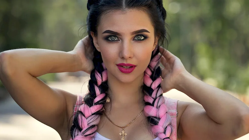 Girl with braids