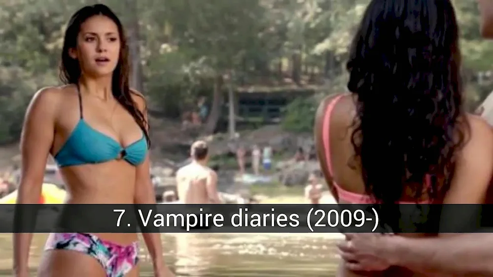 Vampire Diaries Nina Dobrev in swimsuit