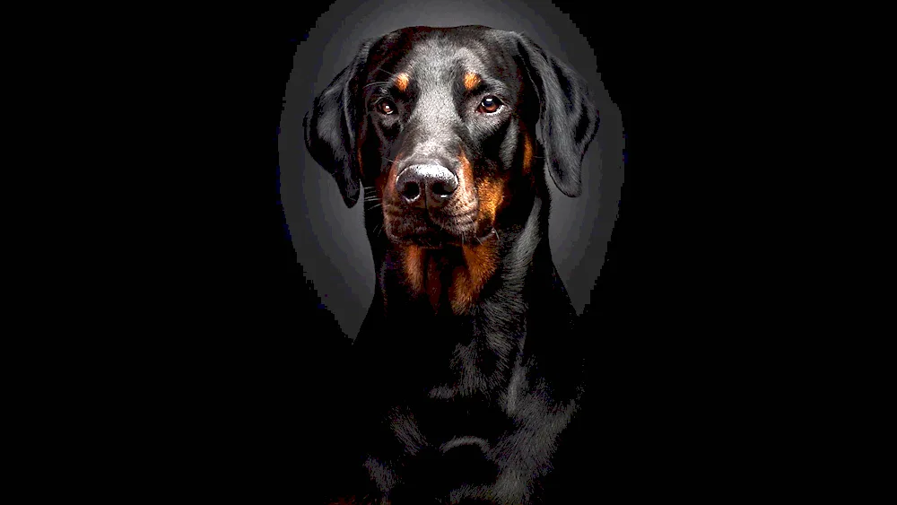 Doberman melanist